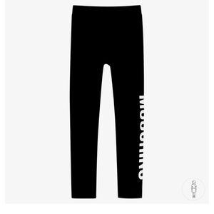 Girls Black Cotton Leggings